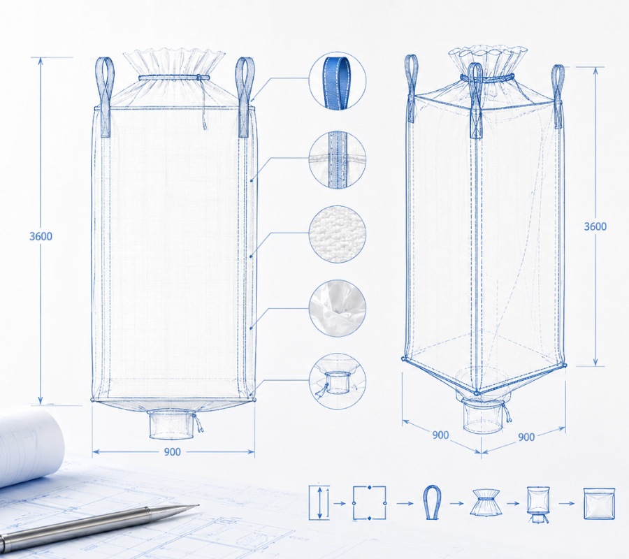 Big Bag novo com estrutura para personalização