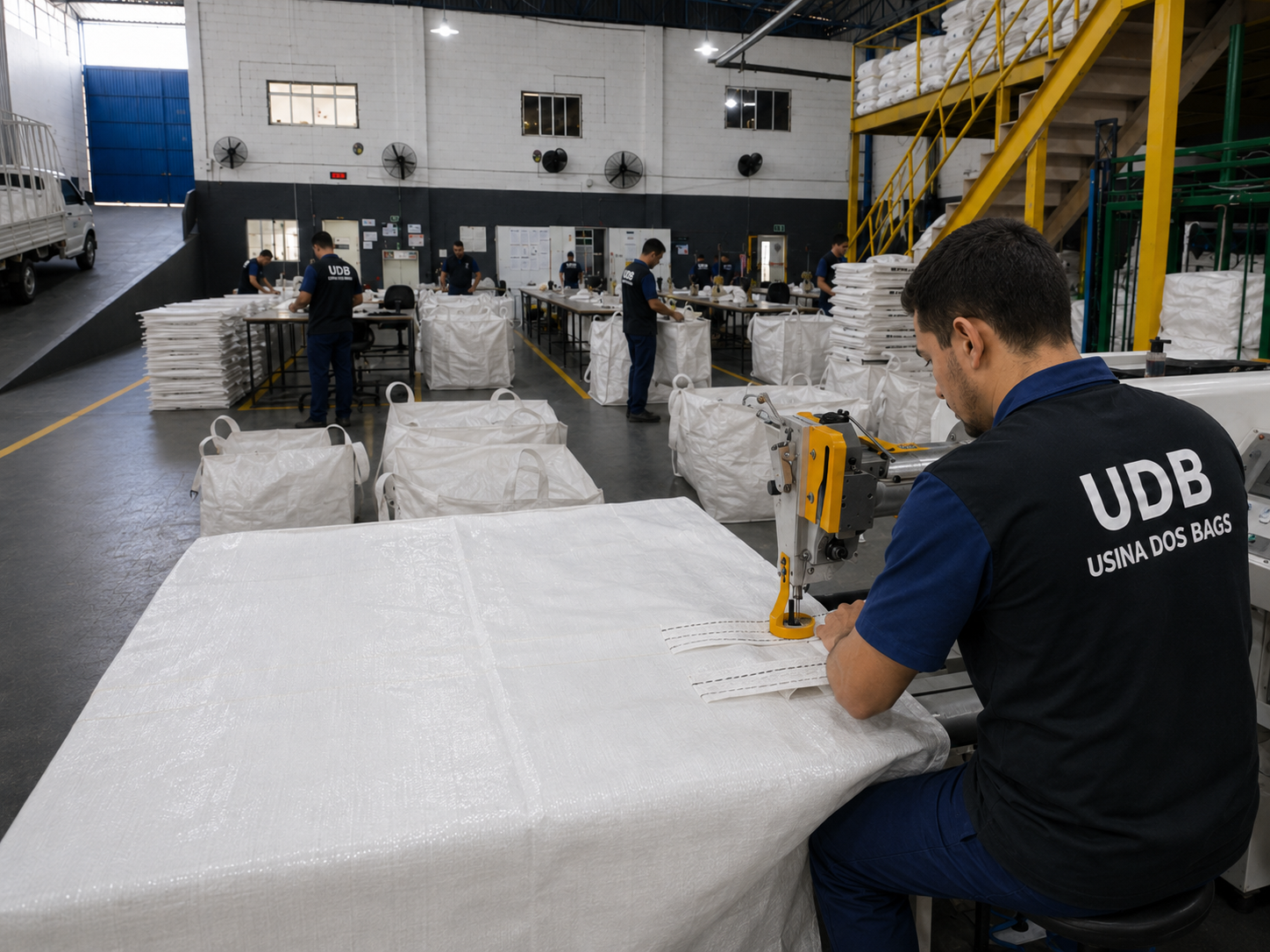 Área interna de produção da UDB