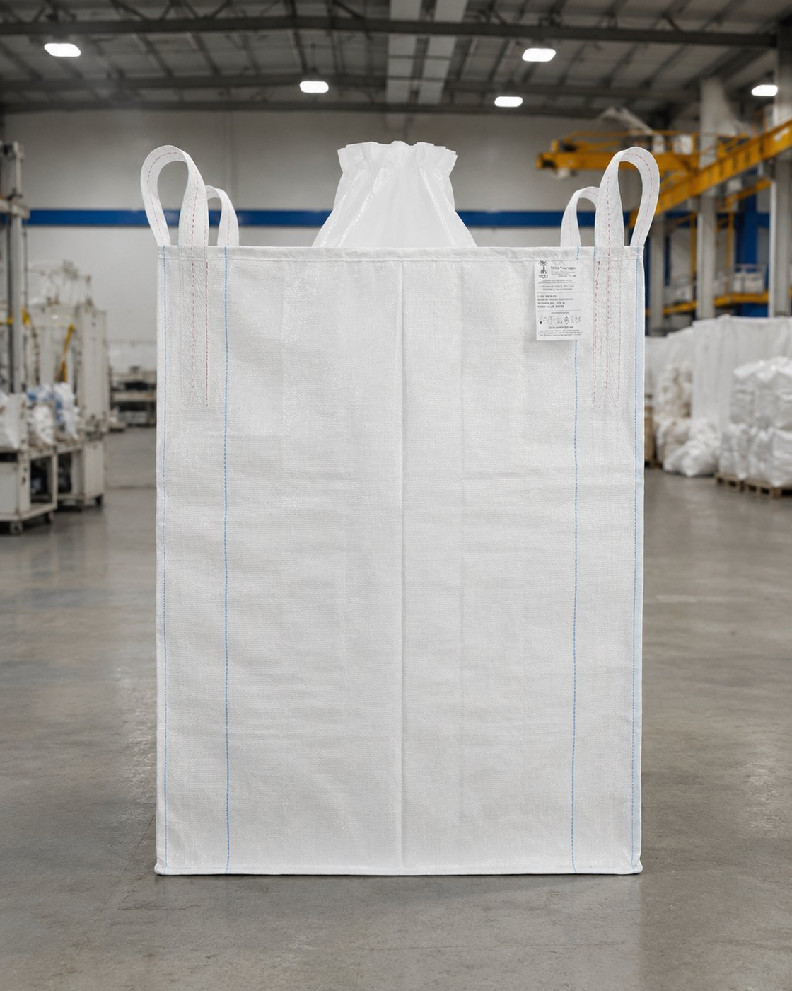 Big Bag homologado com etiqueta e marcações