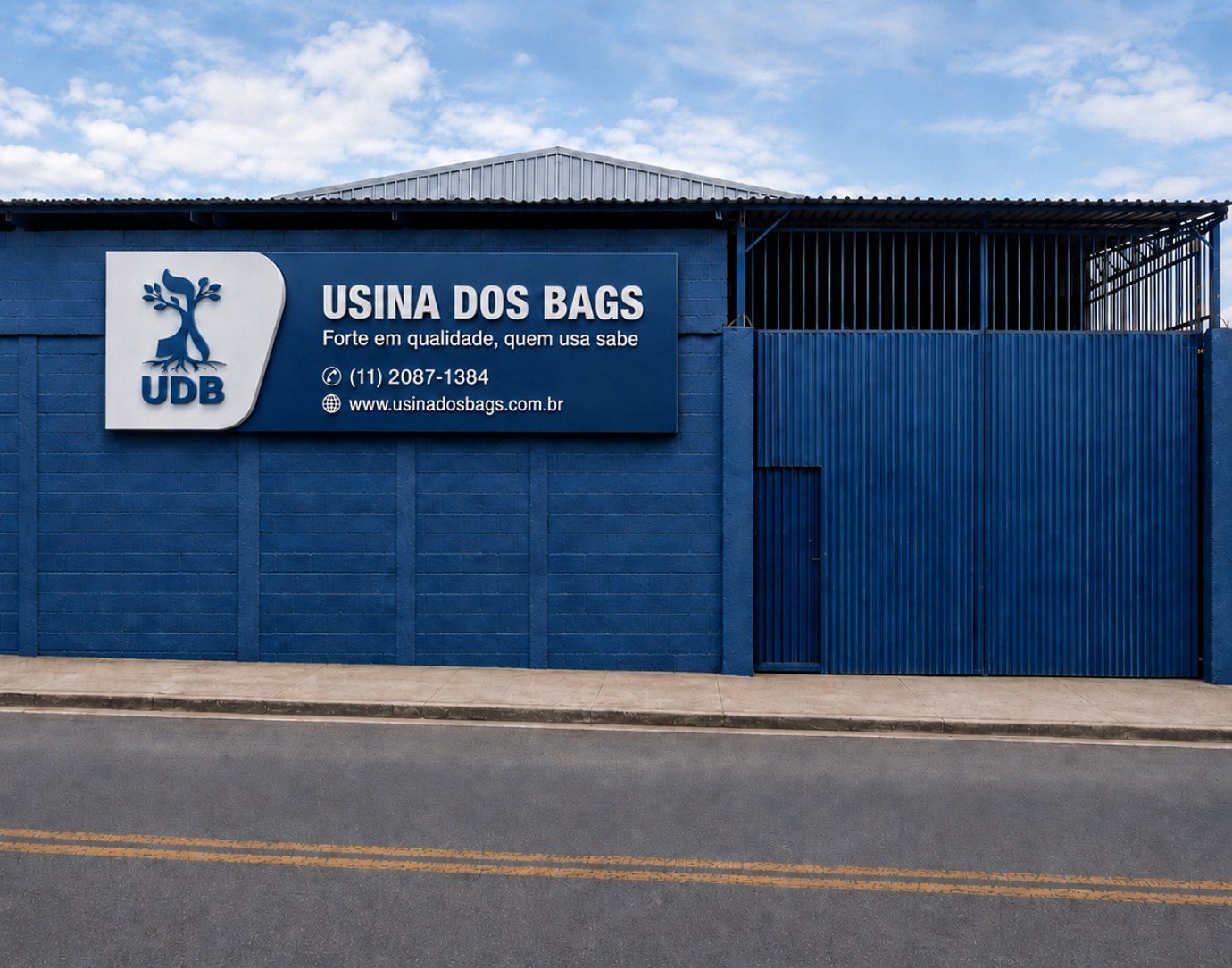 Fachada frontal da UDB — Usina dos Bags